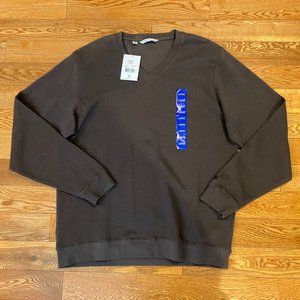 Cutter & Buck Sweater Sweatshirt Pullover Brown V-Neck Long Sleeve Large